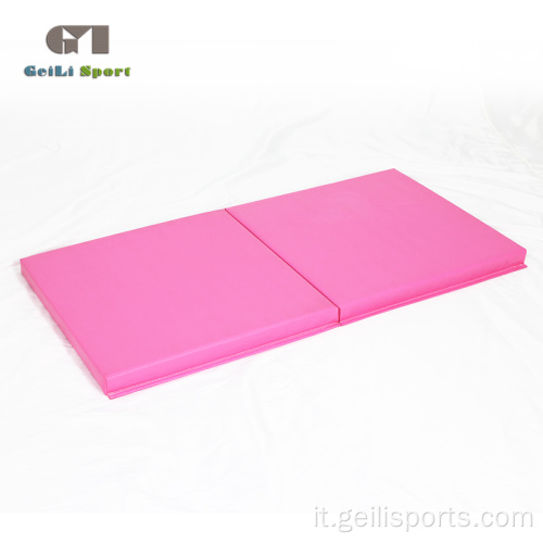 Tappetino da palestra spesso in PVC rosa morbido da gioco